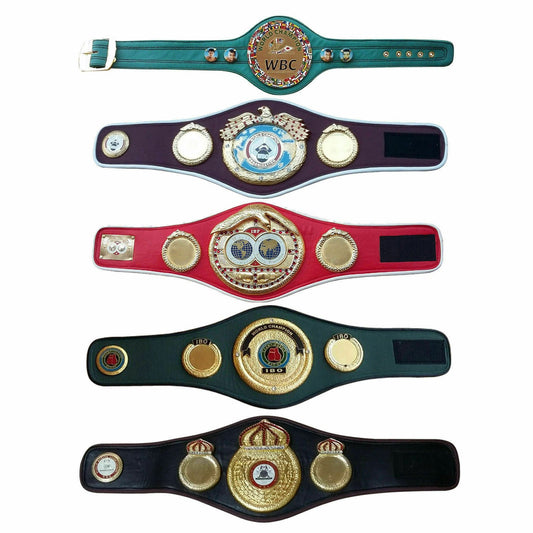 Set of 5 Mini Boxing Title Belts