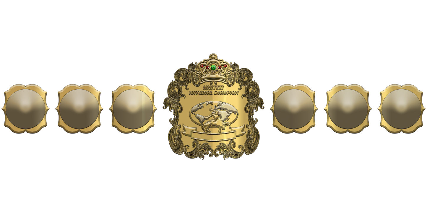 ZBCB-19 Custom Design Championship Belt