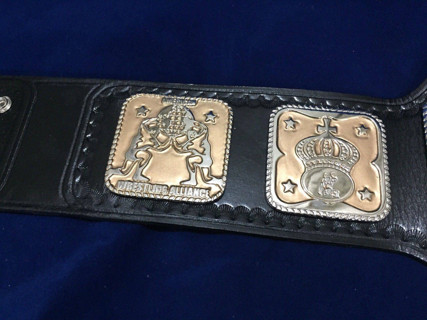 AWA WORLD TAG TEAM 24K GOLD Championship Belt