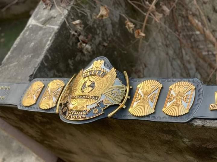 WWF WINGED EAGLE DUAL PLATED CNC HD CHAMPIONSHIP BELT