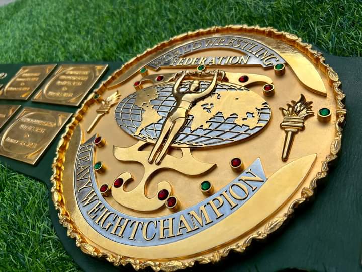 WWF BIG GREEN 3D CNC CHAMPIONSHIP BELT