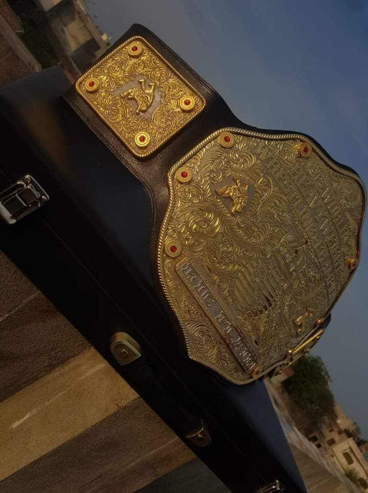 WCW 3D BIG GOLD CRUMRINE CNC MADE CHAMPIONSHIP BELT