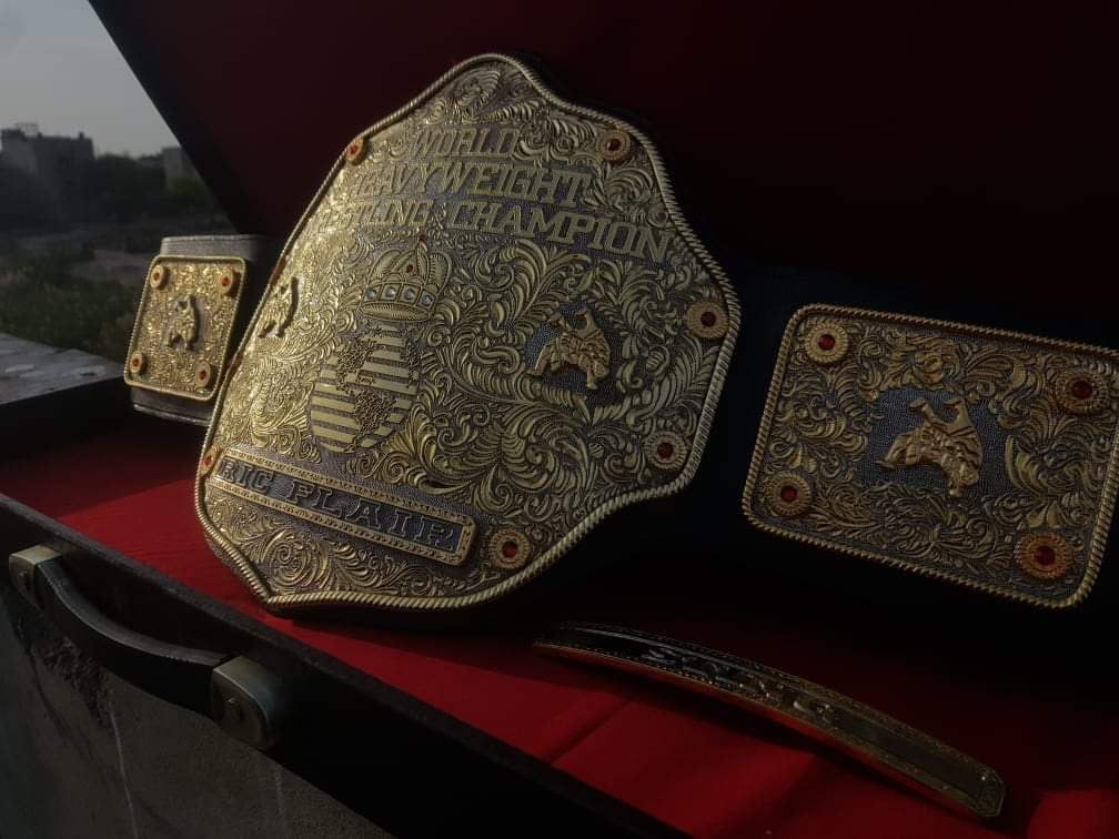 WCW 3D BIG GOLD CRUMRINE CNC MADE CHAMPIONSHIP BELT