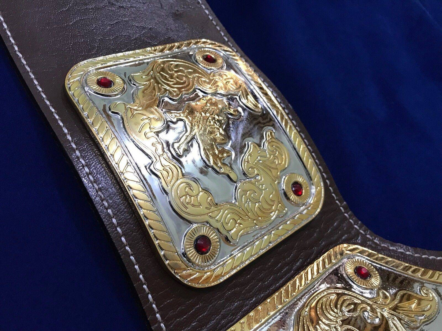 NWA BIG GOLD 24K GOLD Zinc Championship Belt