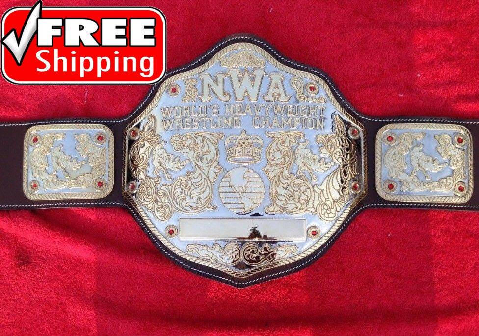 NWA BIG GOLD 24K GOLD Zinc Championship Belt