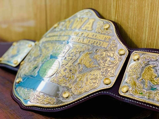 NWA BIG GOLD Zinc Championship Belt