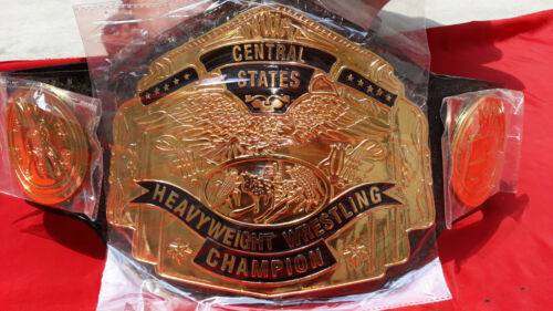 NWA CENTRAL STATES HEAVYWEIGHT ZINC Championship Belt