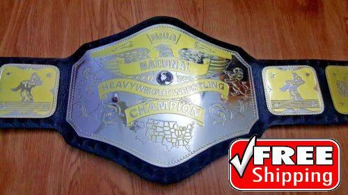 NWA NATIONAL HEAVYWEIGHT Brass Championship Belt