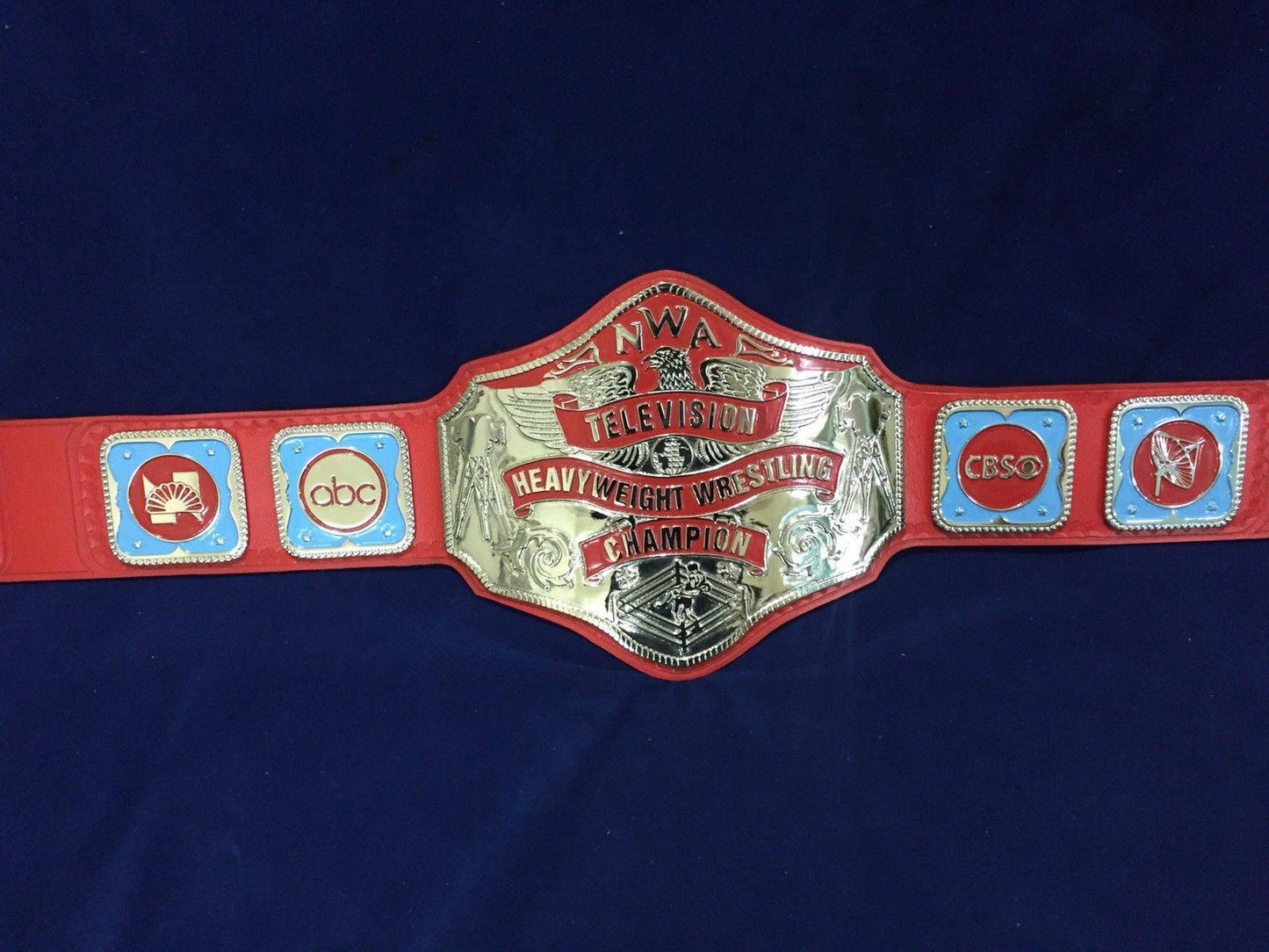 NWA Championship TELEVISION HEAVYWEIGHT 24K Nickle Zinc Championship Belt