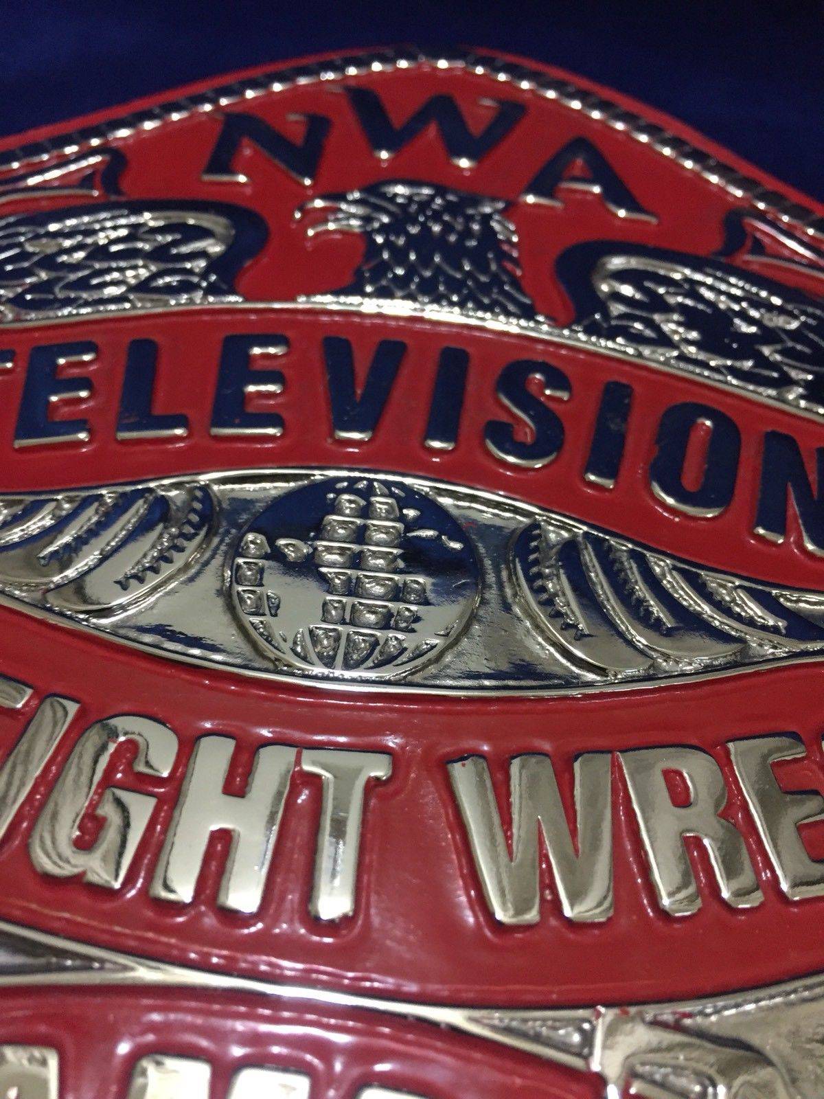 NWA Championship TELEVISION HEAVYWEIGHT 24K Nickle Zinc Championship Belt