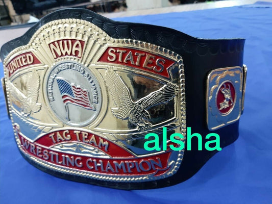 NWA UNITED STATES TAG TEAM Zinc Championship Belt