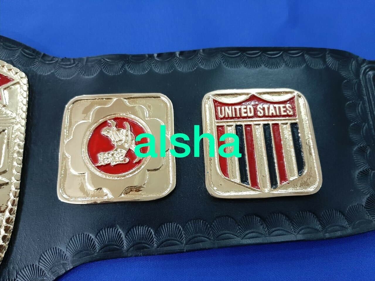 NWA US TAG TEAM Zinc Championship Belt