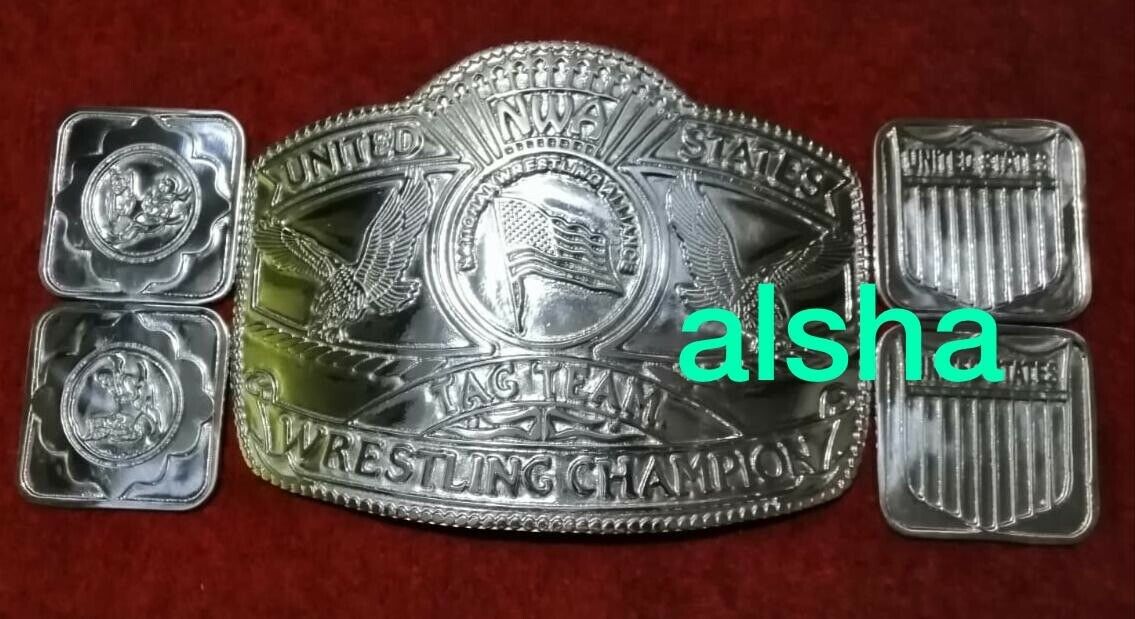 NWA US TAG TEAM Zinc Championship Belt