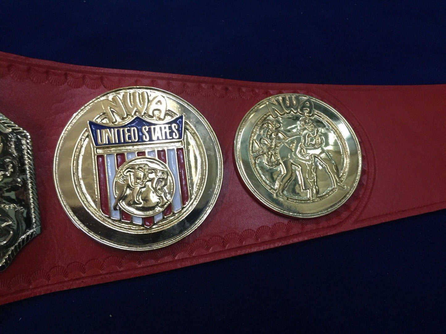 NWA UNITED STATES TAG TEAM 24K GOLD Zinc Championship Belt