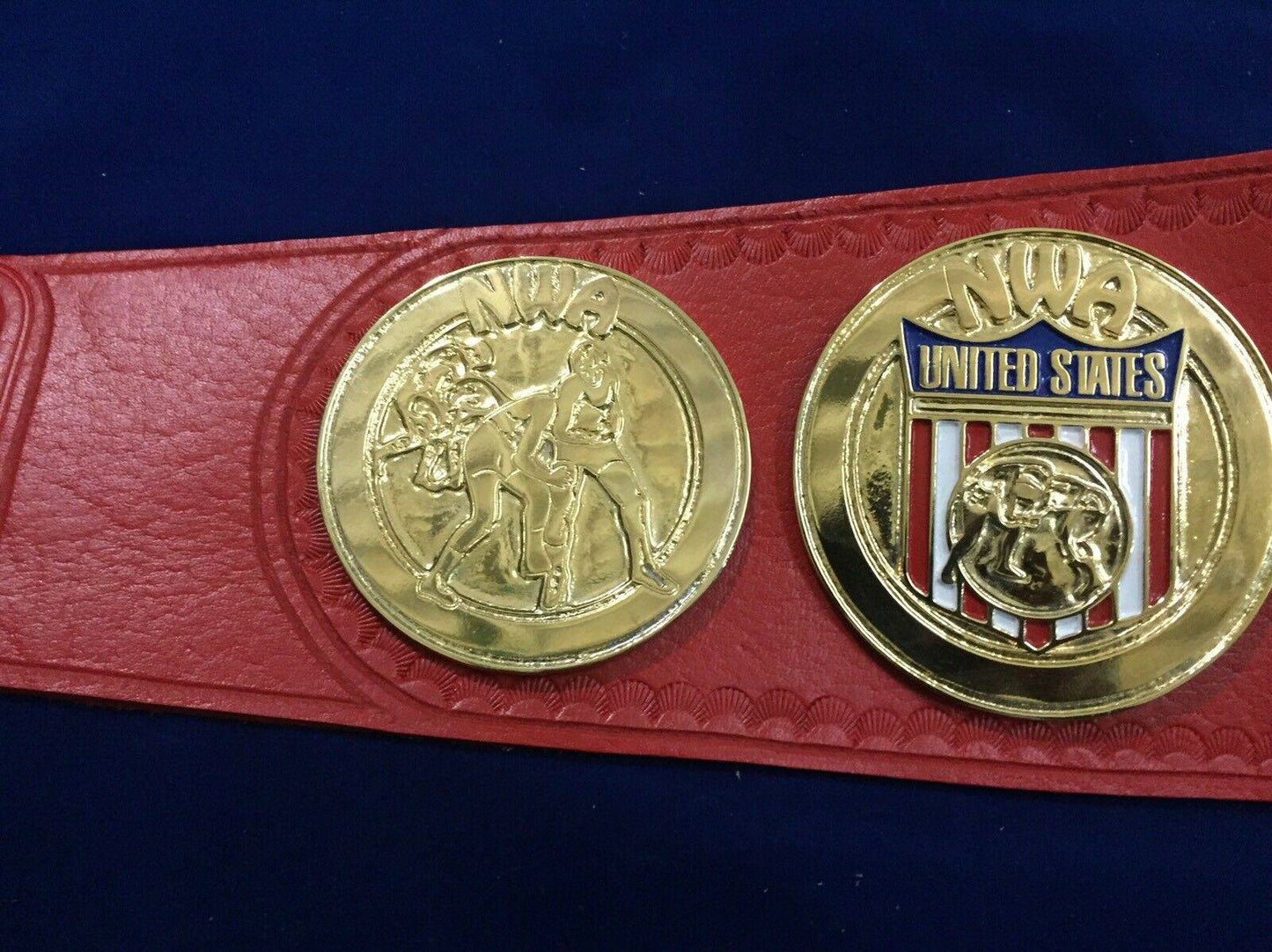 NWA UNITED STATES TAG TEAM 24K GOLD Zinc Championship Belt