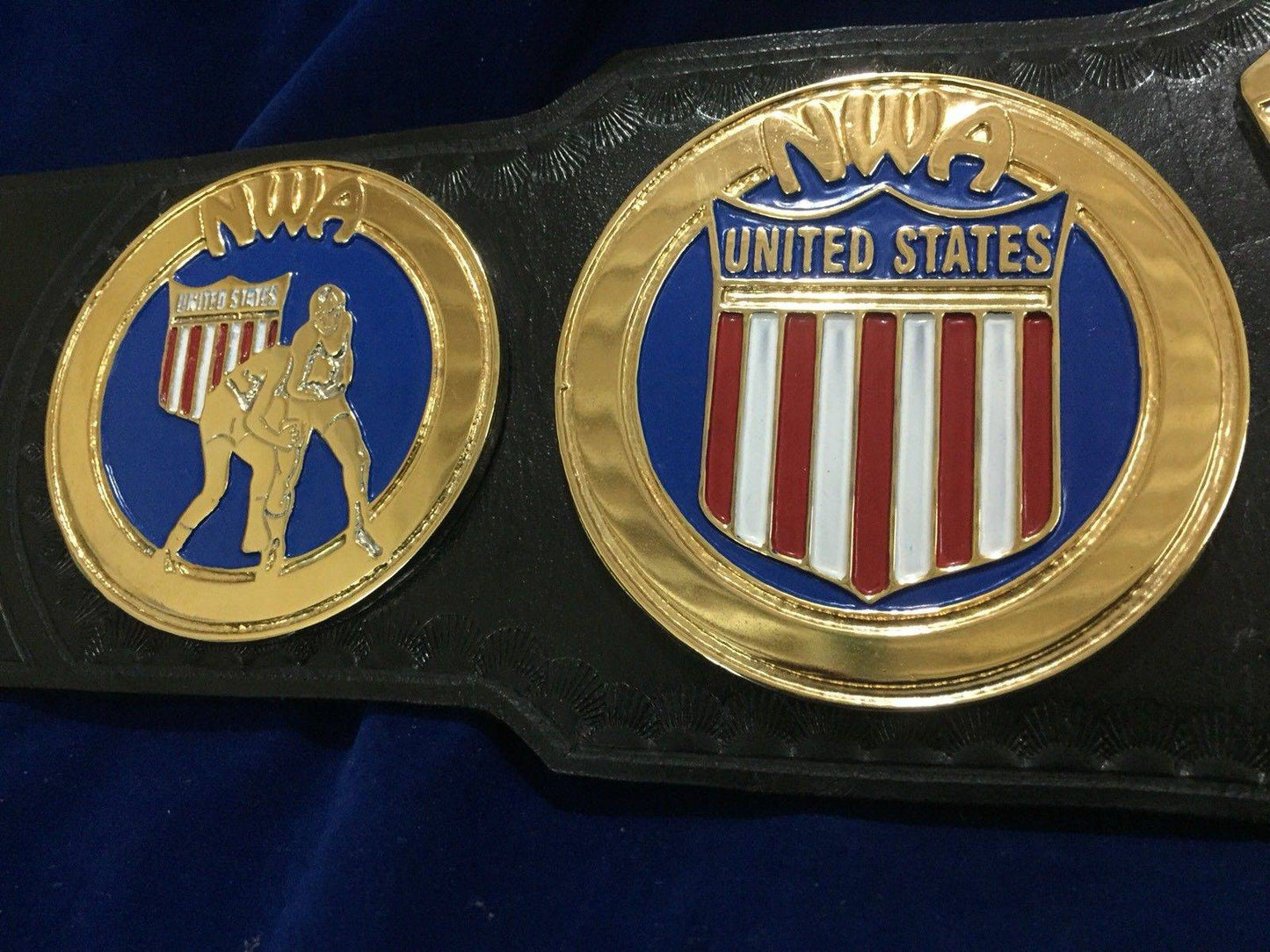 NWA UNITED STATES HEAVYWEIGHT 24K GOLD Zinc Championship Belt