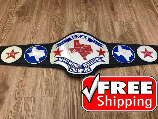 TEXAS HEAVYWEIGHT Brass Championship Belt