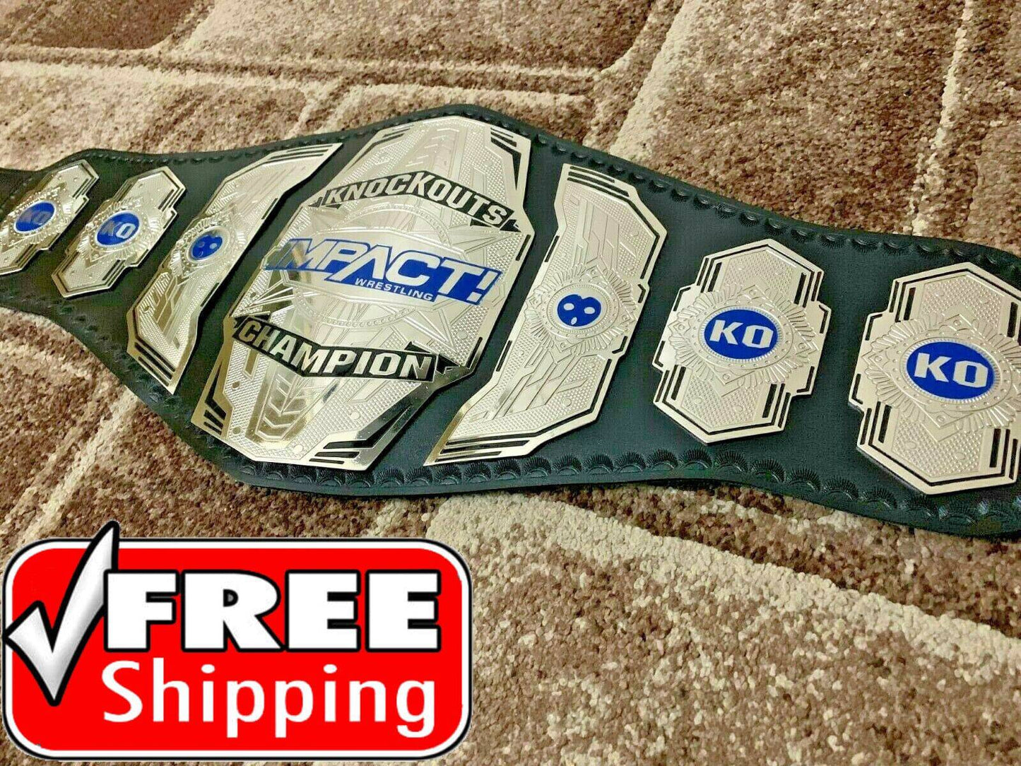 TNA IMPACT Brass Championship Belt