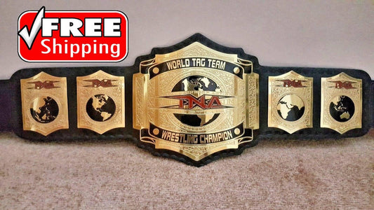 TNA WORLD TAG TEAM Brass Championship Belt