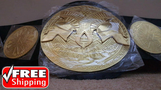 WWE WORLD TAG TEAM Brass Championship Title Belt