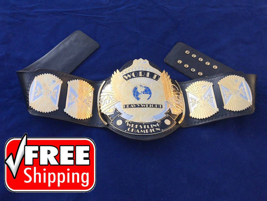 WWF WINGED EAGLE DUAL PLATED 24K GOLD Zinc Championship Belt