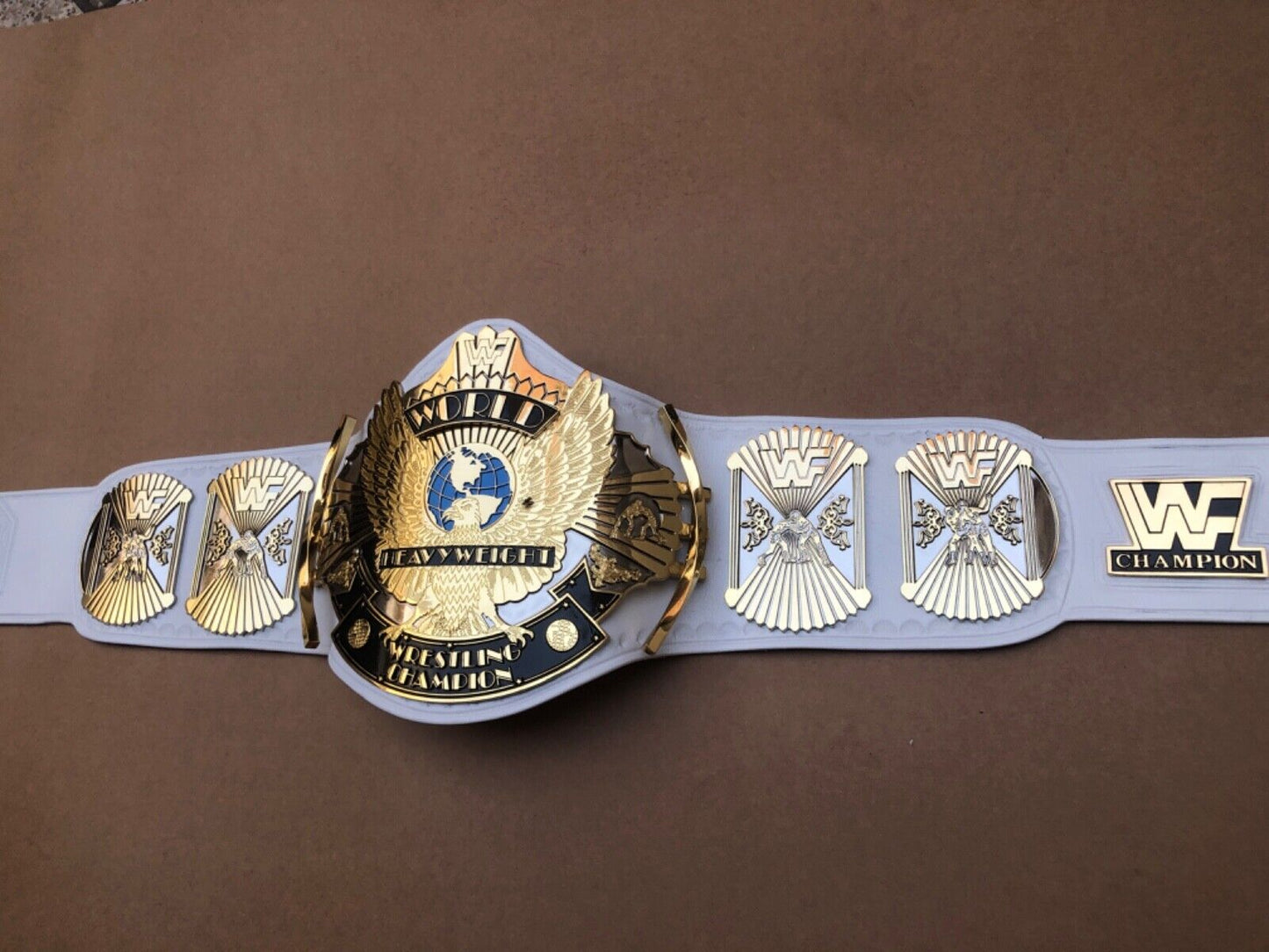 WWF WHITE WINGED EAGLE DUAL PLATED CNC HD CHAMPIONSHIP BELT