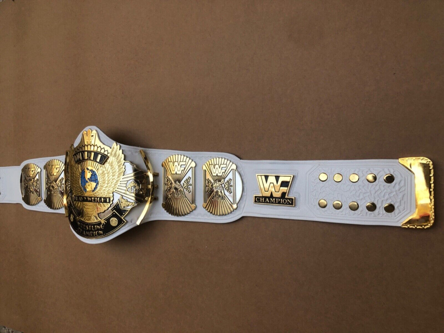 WWF WHITE WINGED EAGLE DUAL PLATED CNC HD CHAMPIONSHIP BELT