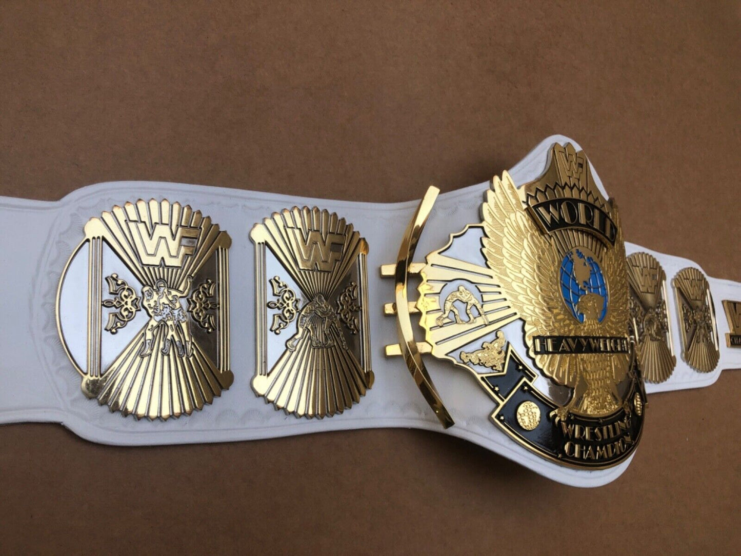 WWF WHITE WINGED EAGLE DUAL PLATED CNC HD CHAMPIONSHIP BELT