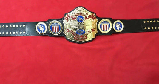 NWA US HEAVYWEIGHT 24K Gold Zinc Championship Belt