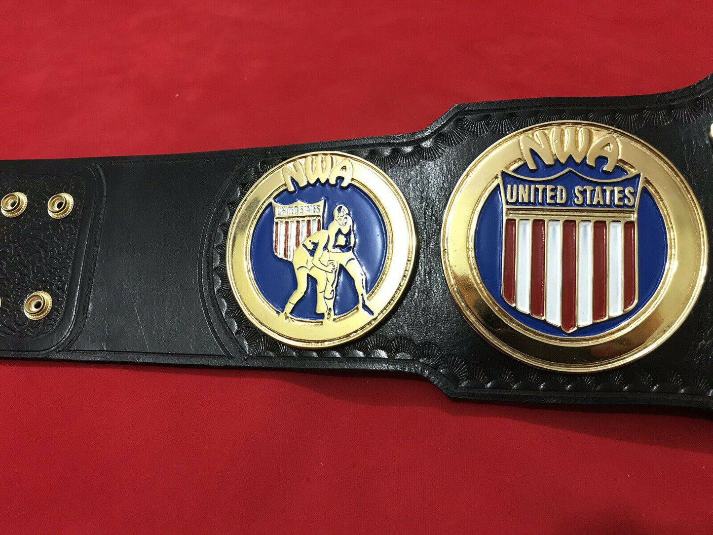 NWA US HEAVYWEIGHT 24K Gold Zinc Championship Belt