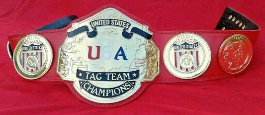 NWA USA TAG TEAM 24K GOLD Zinc Championship Belt