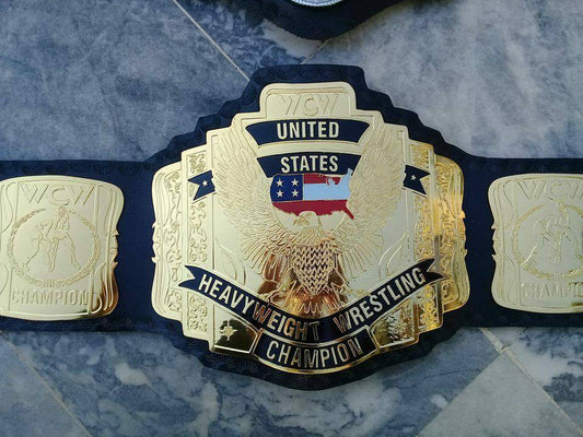 WCW UNITED STATES HEAVYWEIGHT Brass Championship Belt