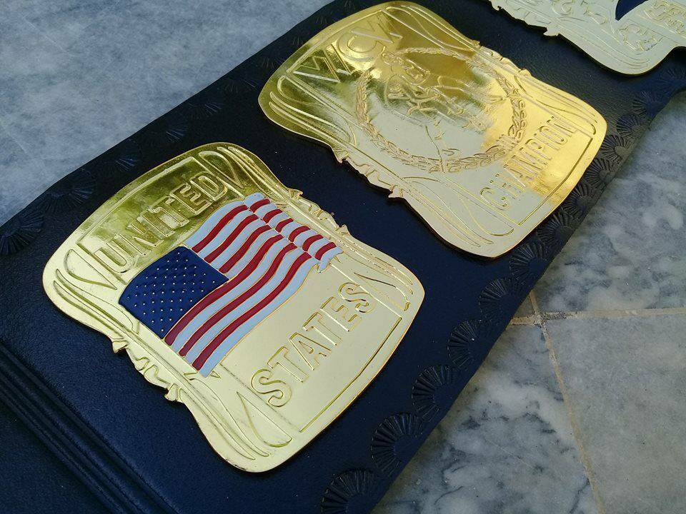 WCW UNITED STATES HEAVYWEIGHT Brass Championship Belt