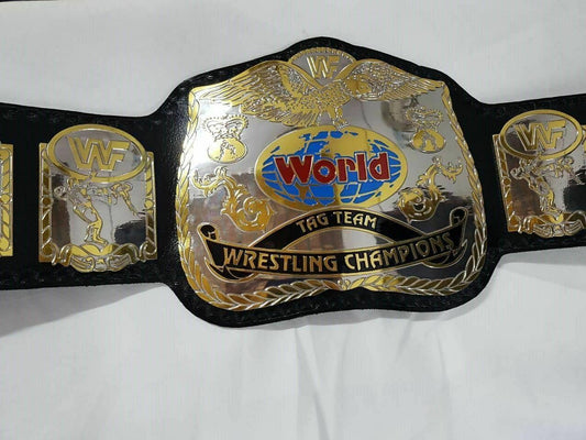 WWF WORLD TAG TEAM DUAL PLATED Brass Championship Belt