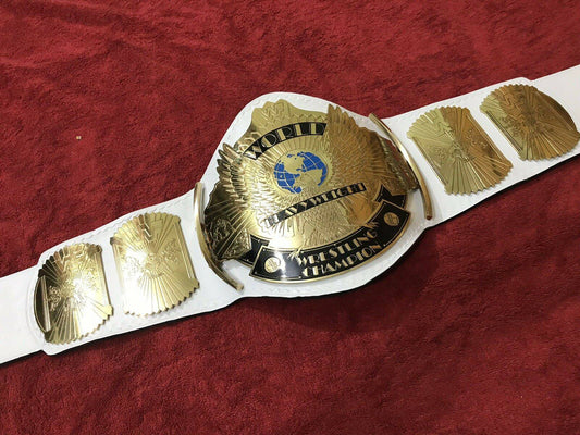 WWF WINGED EAGLE WHITE Brass Championship Title Belt